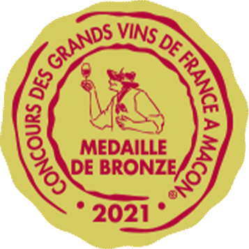 Concours des Grands Vins de France à Mâcon 2021 - Médaille de Bronze